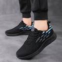 Work men's shoes spring and summer new black sports shoes men's trendy shoes spring and summer casual running shoes men's running shoes men